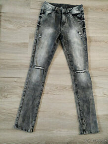 Dámske džínsy, veľkosť 36, vysoký sed - 1