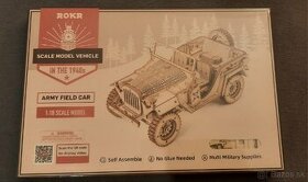 Drevená skladačka auto 1:18