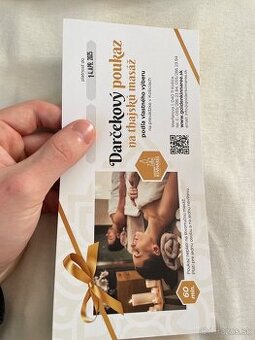 Masáž- darčeková poukážka