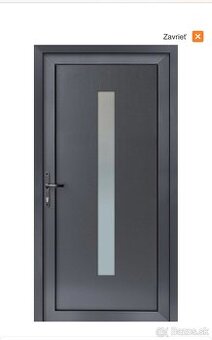 Vedlajsie vchodove dvere plastove 100 x 210 cm PRAVE