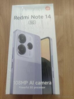 Predám Xiaomi Redmi Note 14 5G 8/256GB Midnight Black