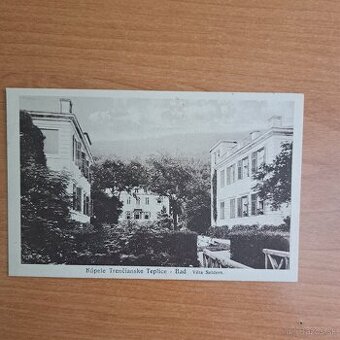 Starožitná pohľadnica z kúpeľov Trenčianske Teplice 1922