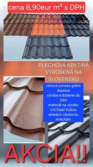 Plechová strešná krytina