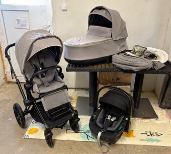 Kočík Cybex Priam Matt Black Soho Grey - Trojkombinácia