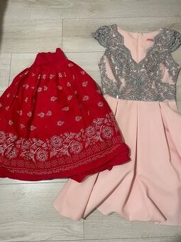 Spoločenské šaty a krojová sukňa