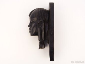 Africká Ebenová Busta - Maasai Bojovník - 1