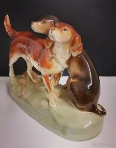 Porcelánová soška-Psy