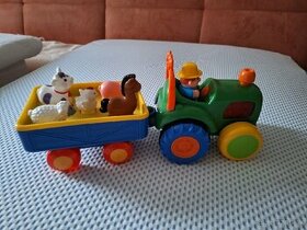 Detský traktor so zvieratami