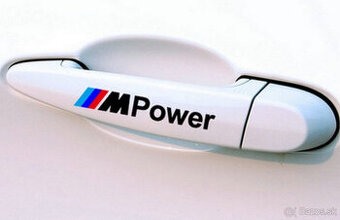 sada nálepiek M Power na kľučky na BMW