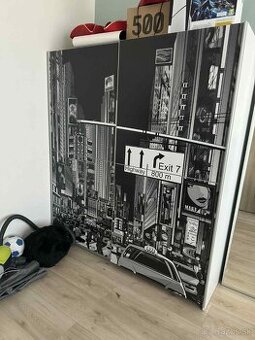 šatníková skriňa Plakato New York
