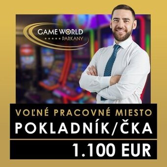 VOĽNÉ PRACOVNÉ MIESTO - Pokladník /pokladníčka