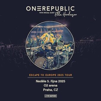 Koncert One Republic Praha 5.10.25