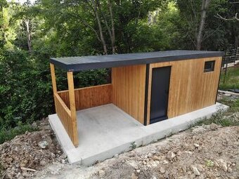 Záhradný domček 3x2m + terasa 2x2m