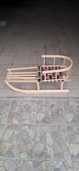 Detske drevene sánky dlhe 90cm