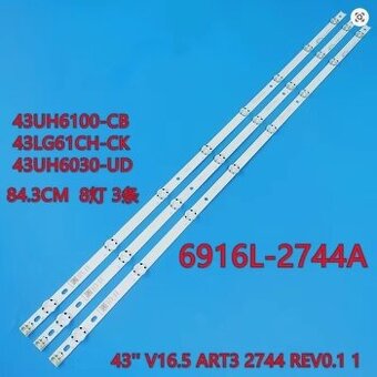 Podsvietenie pre LED TV LG 43UH