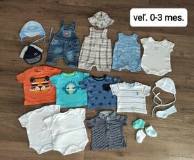 Balíky oblečenia pre letné bábätko