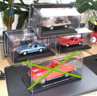CHEVROLET CORVETTE C1 , C2 , C3 , 1:43 , 1:24 , DE AGOSTINI