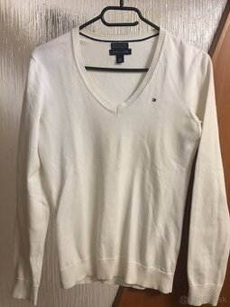 TOMMY HILFIGER originál white damsky svetrik S