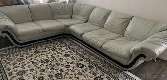 Talianska sedacia kožená sedačka z troch častí