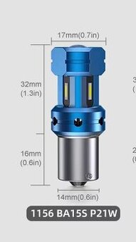 Led MAXGTRS BA15S oranžové  - nové nepouzite.  2kusy