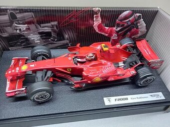 F1 FERRARI F2008 2008 KIMI RAIKKONEN HOTWHEELS 1:18