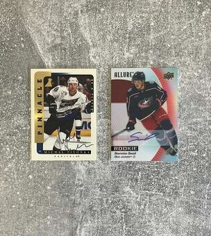 Hokejové podpísané auto karty NHL hráčov