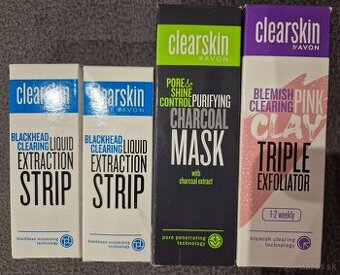 Avon Clearskin pleťové masky a peeling