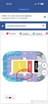 Sting Bratislava 20.6.2026 o 20:00 hod