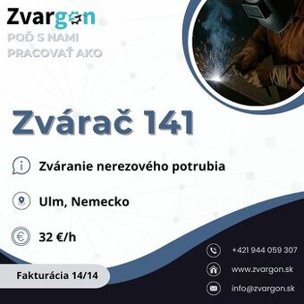 Zvárač 141 - Ulm