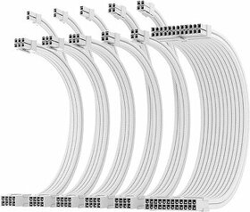Biele predlžovacie káble - cable extension white