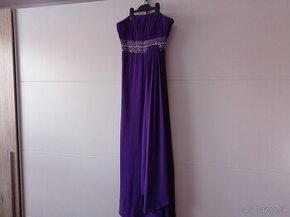 Spoločenské šaty dlhé fialovej farby