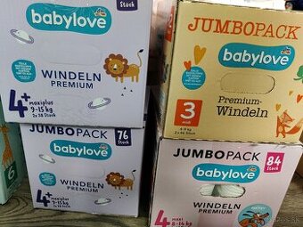 Plienky babylove jumbopack 3,4,4+