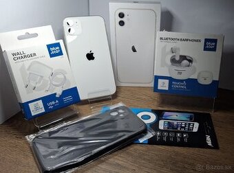 Iphone 11 White 64GB-BAT.100%+SLÚCHADLÁ ZADARMO