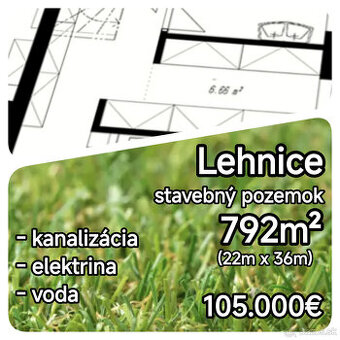 LEN U NÁS - Posledný stavebný pozemok v obci Lehnice