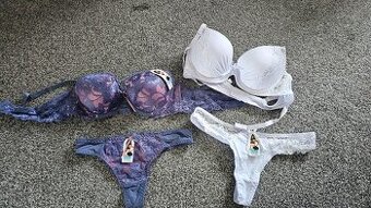 2x set spodného prádla, veľkosť 90B, spodok XL/XXL