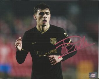 Pedro López alias Pedri - foto s podpisem + COA