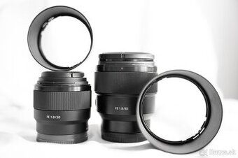 Sony FE 50mm f/1.8 a Sony FE 85mm f/1.8