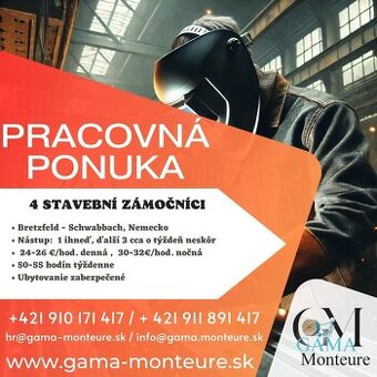Hľadáme 4 stavebných zámočníkov do Nemecka