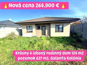 Krásny 4 izbový dom 124 m2 pozemok 627 m2, Galanta Kolónia
