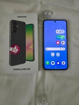 Samsung A56 5g duos black top stav 8gb ram 256 pamäť komplet