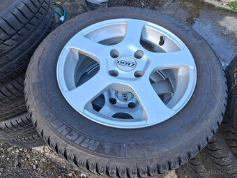 ALU disky 4x108 peugeot citroen + zimné 185/65 r15 michelin