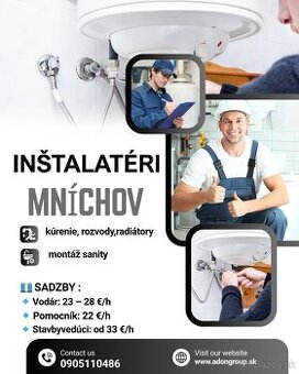 Ponuka práce pre vodárov Mníchov
