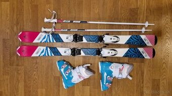 Detské lyže McKINLEY 120cm + lyžiarky Nordica