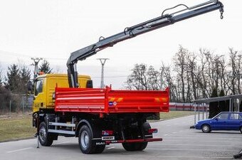 MAN TGA 18.280 4X4 TROJSTRANNÝ SKLÁPAČ + HYDRAULICKÁ RUKA