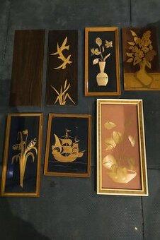 obrazy retro slamené