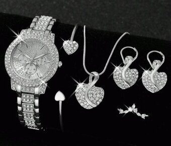 Dámsky 5-dielný SET, strieborný