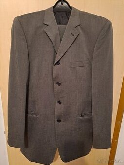 Šedý komplet oblek Ozeta