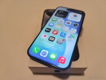 apple iphone 15 PRO 256gb Blue Titanium / Batéria 89%