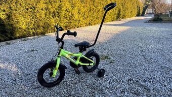 Detský bicykel s pomocnými kolieskami – TOP stav