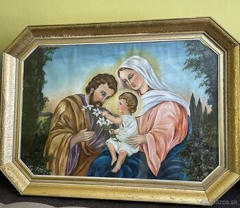 Obraz SVÄTÁ RODINA – olej 113x76, cm -